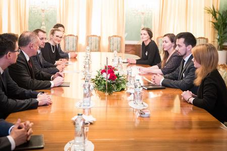 Andrej Kiska met with the representatives of the For a Decent Slovakia initiative.