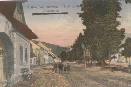 Kláštor pod Znievom in an old postcard.