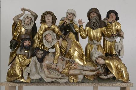 Group of statues from the Nativity of Jesus Altar, Gothic Treasures form Slovakia expo 