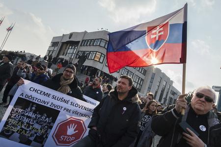 Protest rally in Bratislava