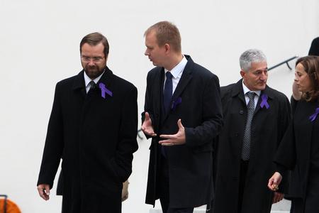 Miroslav Beblavý (centre)