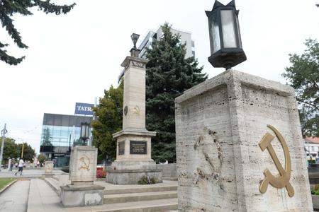 Detained for removing communist symbols