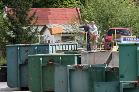 Collecting yard. Illustrative stock photo