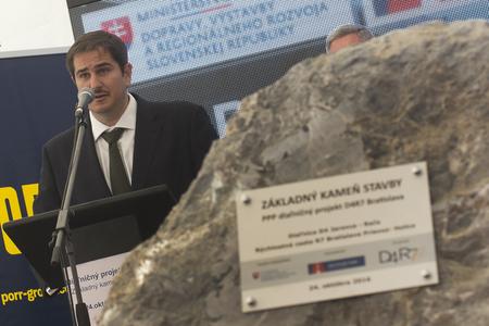 Ceremonially tapping the foundation stone in Šamorín took place in October 2016.