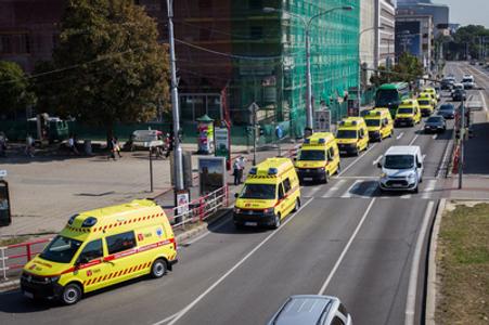 Slovak ambulances, illustrative stock photo