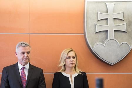 Tibor Gašpar and Denisa Saková at archive photo from May 2018