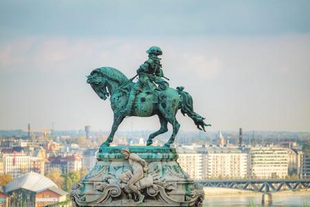 Prince Eugene of Savoy overlooking Budapest. 