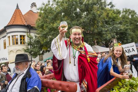 Traditional "vinobranie" event in Pezinok.