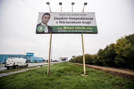 Extremist candidate Milan Uhrík runs for the post of the governor in Nitra Region.