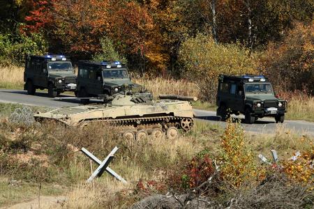 Slovak army training.