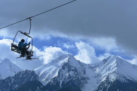 By cable car to Belianske Tatras.