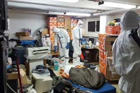 NAKA made two house searches in the case of radioactive letters to courts, police. 