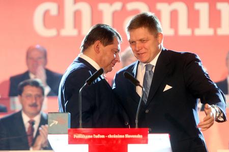 L-R: Former Czech PM Jiří Paroubek is out, and now evne his party declines; Slovak PM Fico holds on.