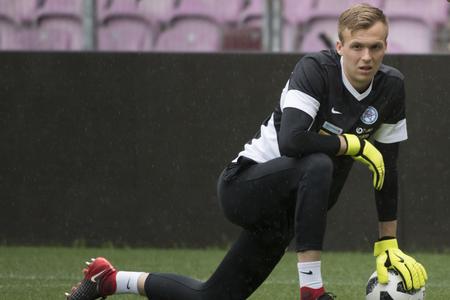 Marek Rodák, illustrative photo from a training session. 
