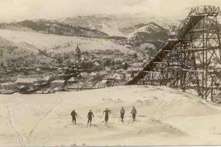 Beginings of skiing in Kremnica...