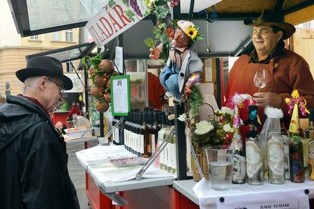 Tasting of wine during previous St Martin's Days