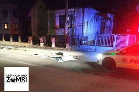 A drunk man threw the ballot box on the ground outside the polling station. 