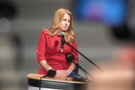 Zuzana Čaputová, the winner of the first round of presidential elections in Slovakia