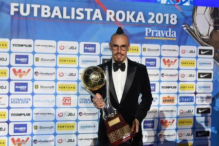Slovak midfielder Marek Hamšík was named Slovakia's Football Player of the Year.
