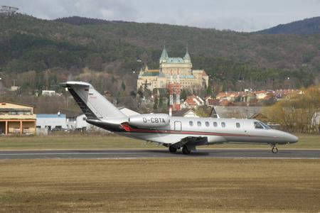 Two aircraft from Germany landed during the reopening of Prievidza Airport.