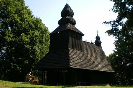 Wooden church in Ruská Bystrá. 