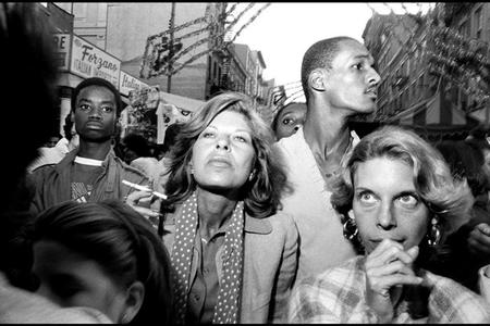 Bruce Gilden: Feast of San Gennero, Little Italy, 1984.