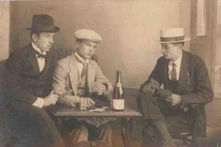 Card players, 1920s-1930s