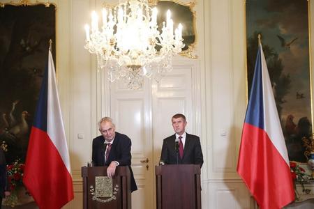 L-R: President Zemand and PM Babiš form the fate of the Czech Republic but impact also that of Slovakia. 
