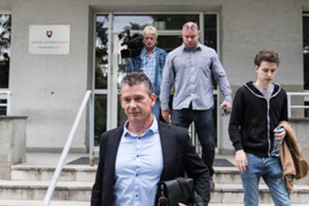 Roman Mikulec leaves the Bratislava court June 25.