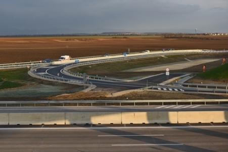 The already opened part of the Blatné junction near Bratislava.