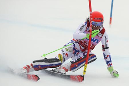 Slovak Petra Vlhová at the Alpine Skiing World Cup race in Killington, USA; she ended second. 