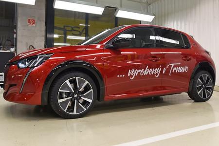 The first electric cars have rolled off the production line in Trnava