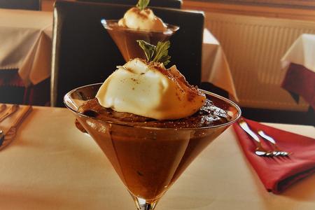 Dairy-free chocolate mousse. 