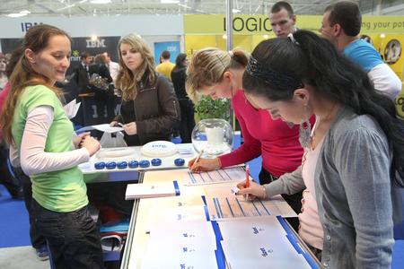 Young people looking for a job, illustrative stock photo.