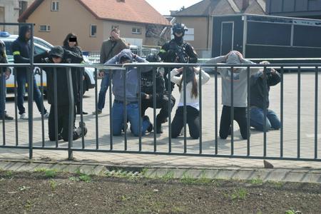 The Slovak police role-play a hostage situation, which could occur during the 2019 Ice-Hockey World Championship in May.