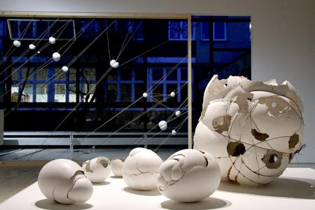 Mária Bartuszová's works were displayed in Warsaw, Poland. 