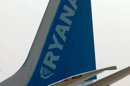 Ryaniar plane, illustrative stock photo
