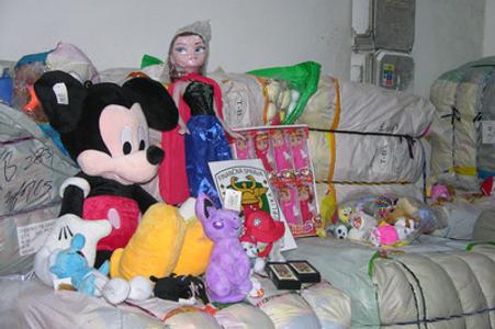 Imitations of trademark toys from China, seized in Dunajská Streda.