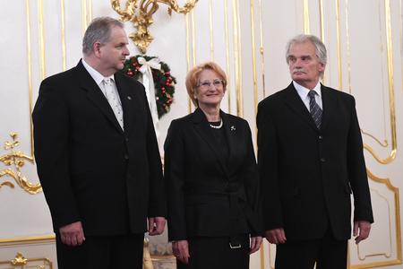 New Constitutional Court judges (l-r): Miroslav Duriš, Jana Laššáková and Mojmír Mamojka