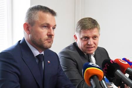 PM Peter Pellegrini and Smer's chairman Robert Fico