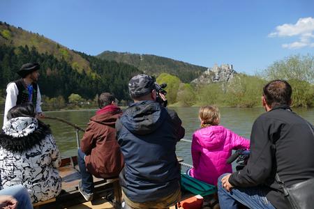 The season of wooden rafts near Strečno has begun