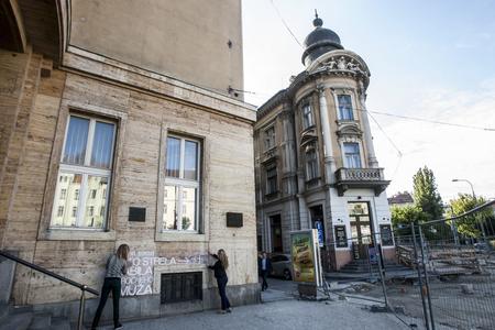 Law Faculty of Comenius University in Šafárikovo Square, where the civilian killings by foreign armies on August 21, 1968, were most concentrated. 