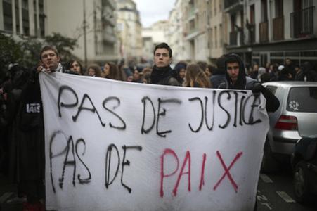 Protests in France, February 28.
