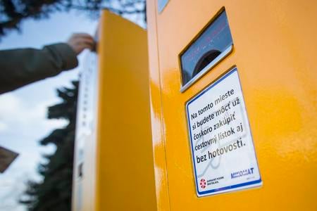 City transport company uprgades its ticket machines. 