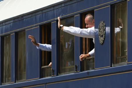 The Czech and Slovak presidents rode on a vintage train to mark the centenary of Czechoslovakia on July 29.