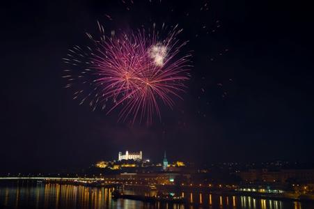 New Year´s Eve fireworks in Bratislava