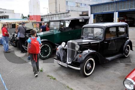 Vintage cars in Poprad