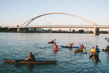 Bratislava looks different from a kayak