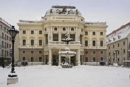 Historical SND building in winter