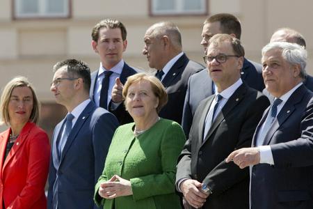 Leaders of some EU member states in Sibiu, Romania. 